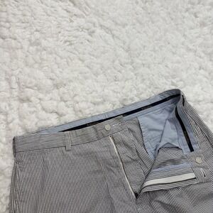 Brooks Brothers Seersucker Pants Mens 36 36x30 Blue White Striped Beach Nautical
